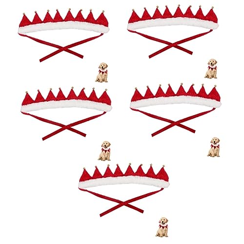ifundom 5 Stücke Party Supplies Hund Weihnachten Halsband Glocke Und Schal Für Jungen Mädchen von ifundom