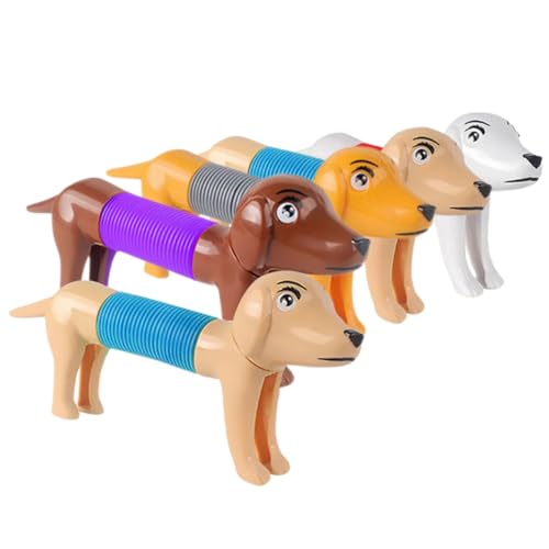 ifundom 5St Stressabbauendes Hundespielzeug Halloween assecoires Partygeschenke für Sinnesröhre Tier-Pop-Tube-Stretch-Spielzeug Pop-Tube-Spielzeug Hündchen Kordelzug von ifundom