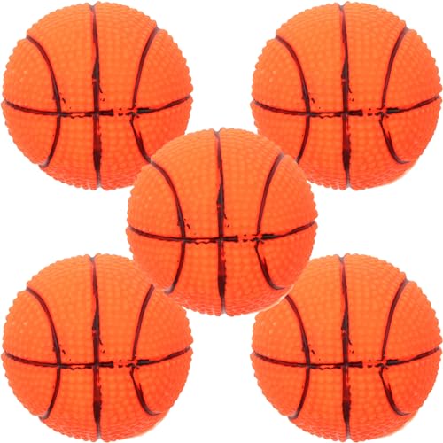 ifundom 5st Haustier Spielzeug Welpenspielzeug Mini-Basketball Für Hunde Quietschendes Hundespielzeug Hundebasketball Quietscher Für Haustiere Hundequietscher Hundeball Kauen Vinyl ifundom 5st Haustier Spielzeug Welpenspielzeug Mini-Basketball Für Hunde Quietschendes Hundespielzeug Hundebasketball Quietscher Für Haustiere Hundequietscher Hundeball Kauen Vinyl von ifundom