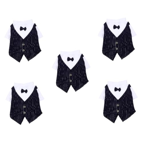 ifundom 5 Stücke Navy Hund Anzug Gentleman Kleidung Fliege Für Hochzeit Party Outfits ifundom 5 Stücke Navy Hund Anzug Gentleman Kleidung Fliege Für Hochzeit Party Outfits von ifundom