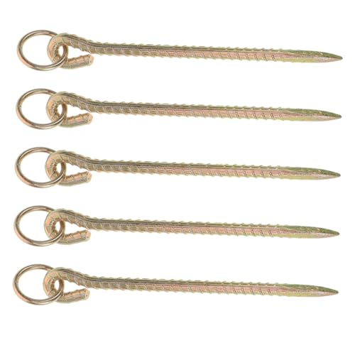 ifundom 5stücke Hundespikes Für Boden Anbindepfahl Für Hunde Hundeauslaufpfahl Aus Langlebige Hundecampingpfahl Robust Für Außenbereich von ifundom