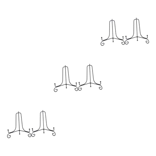 ifundom 6 STK Fotorahmenständer Aus Schmiedeeisen Platte Steht Für Display 12 Zoll Staffelei Aus Eisen Goldener Ständer Plattenhalter-ausstellungsständer Fotoalbum Dekorative Teller von ifundom
