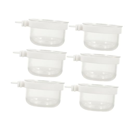 ifundom 6 Stück Papageien Futterbox Futter Frettchen Zeug Sittich Schüsseln Papageien Badewanne Wasser Futterspender Für Vögel Kanarienvogel Automatischer Vogelfutterspender von ifundom