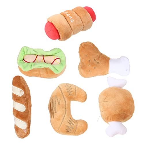 ifundom 6 Stück Plüschtiere für Haustiere Katzen cat Toys Quietschendes Haustierspielzeug Kauspielzeug Hundespielzeug ausgestopft Haustier Sound- für Haustiere von ifundom