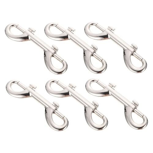 ifundom 6Stücke Mehrzweck Schnapphaken für Haustierleinen Doppelte Snap Clips aus Robustem Material für Schlüsselketten Handtaschen und Dekorationen Langlebig und Zuverlässig von ifundom