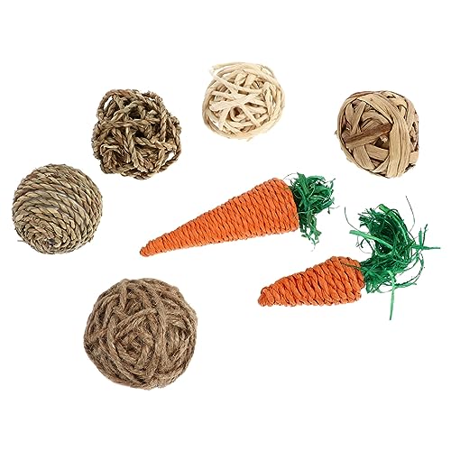 ifundom 7 Stücke Stroh Geflochtene Bälle für Kaninchen und Kleintiere Kauspielzeug Papagei Training Spielzeug Sicheres und Anregendes Haustier Spielzeug ifundom 7 Stücke Stroh Geflochtene Bälle für Kaninchen und Kleintiere Kauspielzeug Papagei Training Spielzeug Sicheres und Anregendes Haustier Spielzeug von ifundom