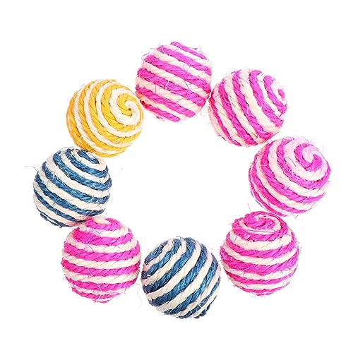 ifundom 8 Stück Spielzeugkugel Aus Schallschleifenzähne Haustiere Kratzspielzeug Für Katzen Katzenspulenspielzeug Ball Klein Kneifen Katzenspielzeug Mit Hanfkugel Rot Zufällige Farbe ifundom 8 Stück Spielzeugkugel Aus Schallschleifenzähne Haustiere Kratzspielzeug Für Katzen Katzenspulenspielzeug Ball Klein Kneifen Katzenspielzeug Mit Hanfkugel Rot Zufällige Farbe von ifundom