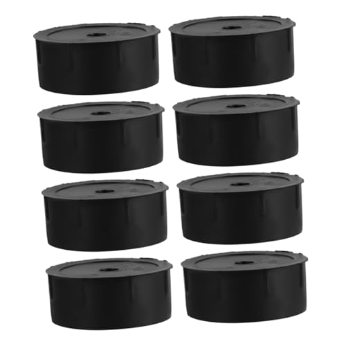 ifundom 8 Stück Teiliges Schwarze Kunststoff Abdeckstopfen für Katzenspielbaum Zubehör Stabile DIY Ersatzteile für Kratzpfosten Reparatur Einfach zu Montieren Vielseitig für Verschiedene von ifundom
