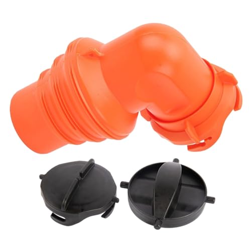 ifundom Abwasserschlauch Winkelstück Einfache PVC Abwasseranschluss Kompatibel mit Verschiedenen Abwasserschläuchen Sicheres Sitzen für Hygienische Entsorgung von ifundom