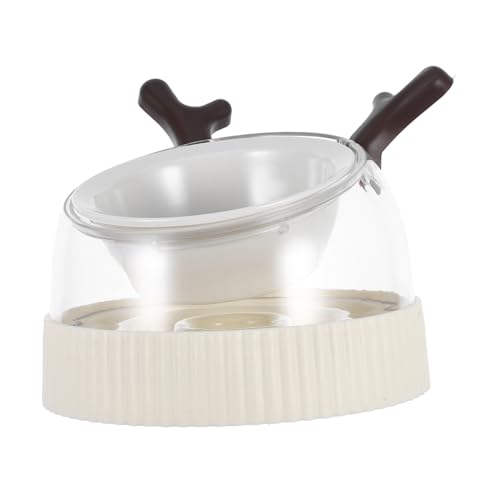 ifundom Anti-Kipp-haustiernapf Langsame Fütterungsschüssel Hundepuzzle -Feeder Hundefutter-Puzzle-Feeder Haustier Slow Food Basin Schüssel Für Langsame Zufuhr Light Brown Keramik von ifundom
