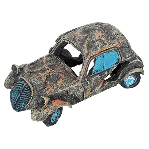 ifundom Aquarium Dekoration Auto Wrack Resin Ornamente für Fischteich Sichere Material Lebendige Unterwasser Landschaft Versteckmöglichkeiten für Garnelen ifundom Aquarium Dekoration Auto Wrack Resin Ornamente für Fischteich Sichere Material Lebendige Unterwasser Landschaft Versteckmöglichkeiten für Garnelen von ifundom