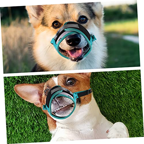 ifundom Atmungsaktiver Verstellbarer Polyester Hundemaulkorb mit Weichem Baumwollfutter Bell und Beißschutz für Kleine bis Mittelgroße Hunde Gedruckter Maulkorb für Sicheres Kauen und von ifundom