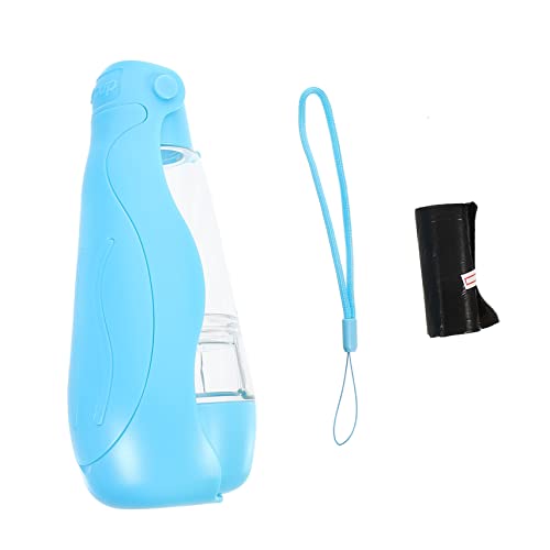 ifundom Auslaufsichere Tragbare Hundetrinkflasche mit Futterfach Einhändig Bedienbar für Outdoor Wandern und Reisen für Hunde und Welpen Geeignet Praktische Wasser und Futterflasche von ifundom