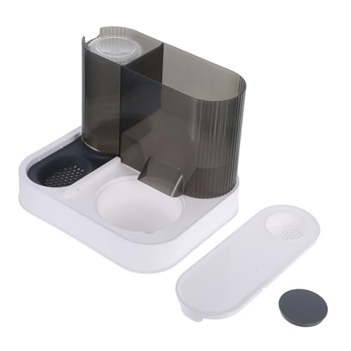 ifundom Automatische Katzenfutterautomatin Kleine Hundeblächen Futterstation Für Katzen Welpengerichte Langsame Fütterungsschüssel Katzenfutterhalter Katzennapf Hundenäpfe Light Grey Abs von ifundom