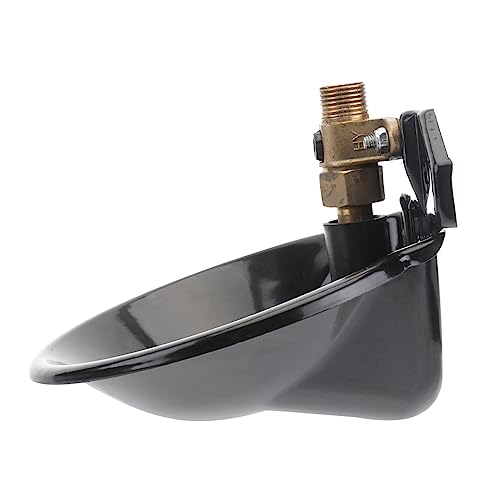 ifundom Automatische Tränke für Schafe und Nutztiere Eisenplatte mit Kupferventil Schwarze Wasserschale für Rinder Ziegen und Hunde Langlebiger Wasserbehälter für Bauernhof ifundom Automatische Tränke für Schafe und Nutztiere Eisenplatte mit Kupferventil Schwarze Wasserschale für Rinder Ziegen und Hunde Langlebiger Wasserbehälter für Bauernhof von ifundom