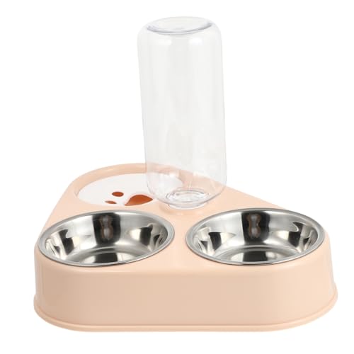 ifundom Automatischer Wasserspender mit Fassungsvermögen Futterschale Rutschfester Silikonboden Kratzfester Napf für Katzen und Hunde Komfortabel und Gelenkschonend für Tägliche Fütterung von ifundom
