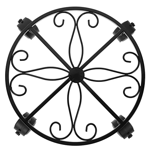 ifundom Blumenständer Aus Eisen Großer Pflanzenständer Rollen Gartenstütze Bewegliche Topfpflanzenschale Mit Rädern Pflanze Mit Versteckten Rädern Töpfe Für Draußen Hohes von ifundom