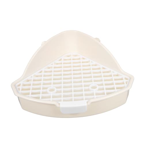ifundom Bunny Eck Toilette für Kleintiere Waschbare Katzentoilette für Kaninchen Meerschweinchen und Hamster Große Kapazität Leicht zu Reinigen für Käfig von ifundom