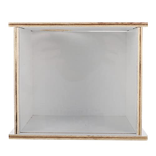 ifundom Chinchilla Sandbad Box mit Holzabdeckung Dekoratives Bad für Kleintiere Transparente Acrylic Badebox für Hamster Einfach zu Reinigen für Sandbäder und Spielspaß von ifundom