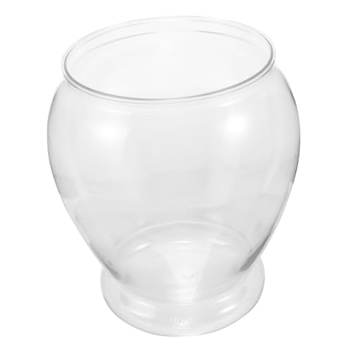ifundom Dekoratives Aquariumbecken Schüssel Tank Desktop-Aquarium Betta-Panzer Fischbecken Und Aquarien Bürobedarf Fischvorräte Transparentes Aquariumbecken Tischaquarium Fischglas Plastik von ifundom