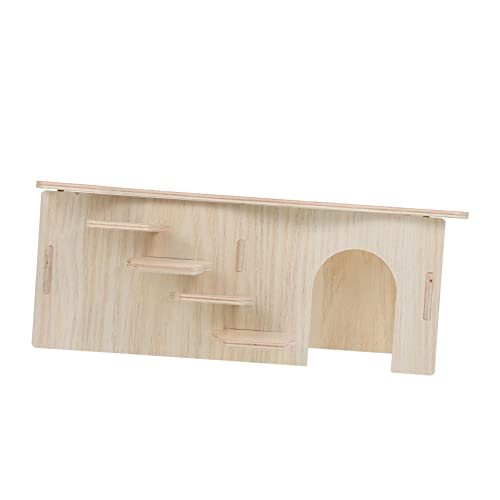 ifundom Dekoratives Hamsterhaus Aus Holz Bissbeständiges Versteck Für Kleine Haustiere DIY Mausversteck Mehrzweck Für Hamster Schlafen ifundom Dekoratives Hamsterhaus Aus Holz Bissbeständiges Versteck Für Kleine Haustiere DIY Mausversteck Mehrzweck Für Hamster Schlafen von ifundom