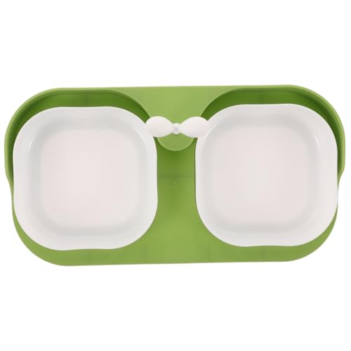 ifundom Doppelnapf Für Katzen Indoor Hundenapf Futterhalter Für Katzen Futternapf Für Haustiere Haustiernapf Aus Kunststoff Einfacher Hundenapf Futternäpfe Für Haustiere Light Green von ifundom