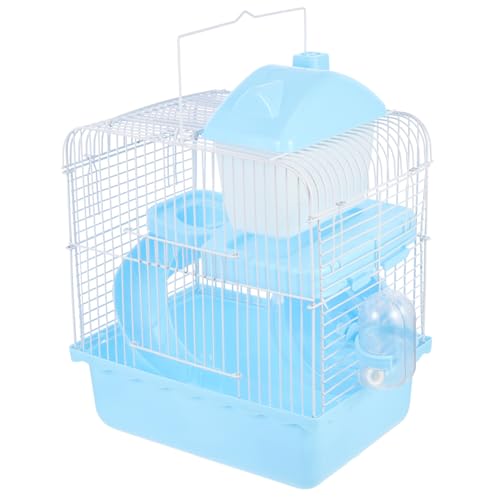 ifundom Doppelschicht Hamster Villa Rattennest und Spielplatz für Zwerghamster Sicheres und Langlebiges Haustierhaus aus Hochwertigem Material Entspannen von ifundom