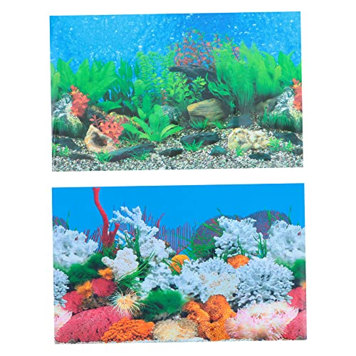 ifundom Doppelseitiges Aquarium Hintergrund Poster mit Korallenmotiv Wasserfest Einfach Anzubringen für Aquarien Dekoration Langlebig kein Rückstand für Fischliebhaber ifundom Doppelseitiges Aquarium Hintergrund Poster mit Korallenmotiv Wasserfest Einfach Anzubringen für Aquarien Dekoration Langlebig kein Rückstand für Fischliebhaber von ifundom
