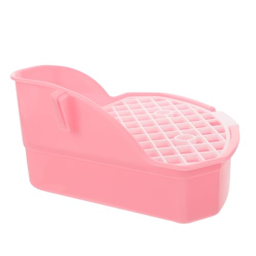 ifundom Dreieckige Kaninchen Toilette mit Auslaufsicherem Design Waschbar Platzsparend für Käfige und Nager Große Kapazität als Töpfchentrainer für Meerschweinchen und Kleine Haustiere von ifundom