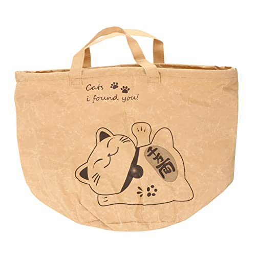 ifundom Kraft Cat Carrier Bag Leichte Transporttasche Für Katzen Langlebig Und Praktisch Für Und Ausflüge Hochwertigem Kraftpapier Gefertigt von ifundom