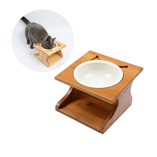 ifundom Einstellbarer Hundenapf aus Holz rutschfeste Futterschüssel für Haustiere für Trockenfutter Nassfutter und Wasser mit Rutschfester Bambusbasis für Hunde Katzen und Kätzchen ifundom Einstellbarer Hundenapf aus Holz rutschfeste Futterschüssel für Haustiere für Trockenfutter Nassfutter und Wasser mit Rutschfester Bambusbasis für Hunde Katzen und Kätzchen von ifundom