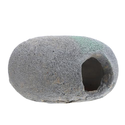 ifundom Felsenhöhle Betta Versteckharz Aquarium Dekoration Höhlen Kleine Fischhütten Stein Hideaway Harz Fischtank Accessoires Ornamente Für Krebse Wasserrasse Spiel Rest Dunkelgrau von ifundom