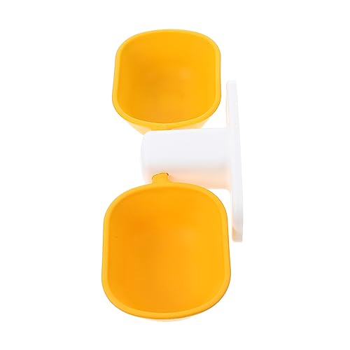 ifundom Fressnapf zum Aufhängen an der Wand Schüssel Futterspender Hund groß montiert pet Supplies Haustierfutter katzennäpfe Aufbewahrungsschale Haustiernapf Heimtierbedarf Plastik Yellow von ifundom