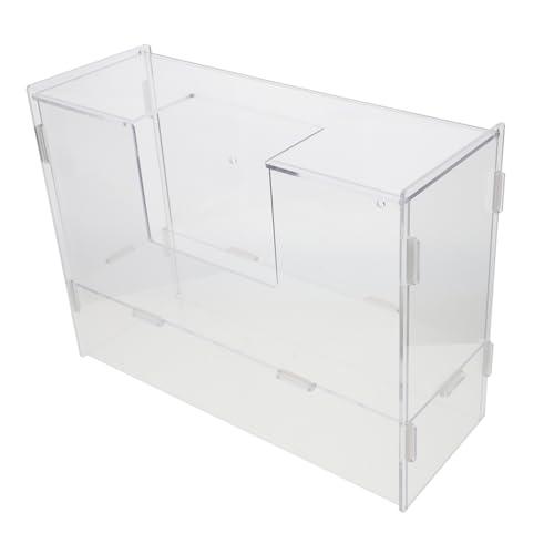 ifundom Futterautomat für Haustiere Hasenfutterautomat Hasenfutterhalter Heuhalterung für Nagetiere Futterhalter für Hasen Heuraufe für Kaninchen Heuhalter für Kaninchen Acryl Transparent von ifundom