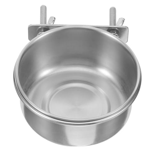 ifundom Futternapf für Klemmhalter Langlebiger Futter und Wassernapf für Papageien Sittiche Nymphensittiche Reinigen von ifundom