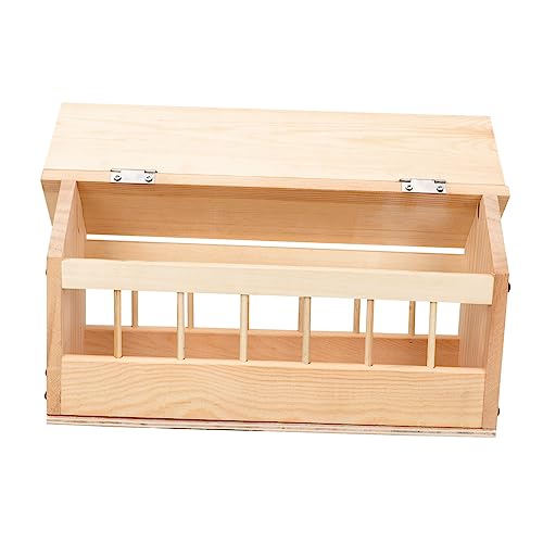 ifundom Futtertrog für Tauben aus Holz Automatischer Futterspender mit Löchern Hochwertigem Kiefernholz für Fütterung von Geflügel und Wildvögeln Schützt Verschütten und Erleichtert ifundom Futtertrog für Tauben aus Holz Automatischer Futterspender mit Löchern Hochwertigem Kiefernholz für Fütterung von Geflügel und Wildvögeln Schützt Verschütten und Erleichtert von ifundom