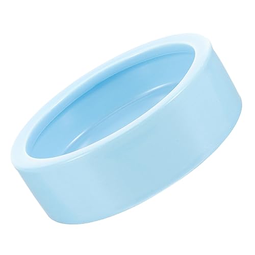 ifundom Hähnchenfutterhalter Chicken Feeder Geflügel Futterbehälter Geflügel Futterautomat Schüssel Geflügelfutter Huhn Futterhalter für Hühner Wasseraufbewahrungsschale Keramik Sky-Blue von ifundom