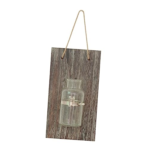 ifundom Hängeblumentopf Aus Glas Und Natur Kreative Wandvase Für Hydrokultur Blumenvase Zum Aufhängen Für Wohnzimmer Und Schlafzimmer Transparente Blumenflasche Mit Seil von ifundom