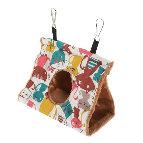 ifundom Hängende Hängematte für Wellensittiche Atmungsaktives Vogelhaus Winternest für Papageien Vogelkäfigzubehör und Bequemes Vogelnest ifundom Hängende Hängematte für Wellensittiche Atmungsaktives Vogelhaus Winternest für Papageien Vogelkäfigzubehör und Bequemes Vogelnest von ifundom
