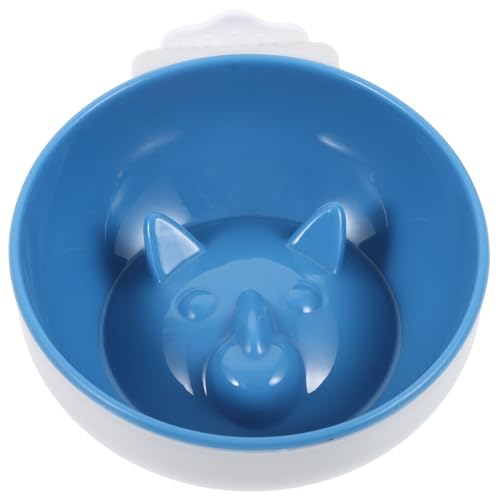 ifundom Hängende Haustierschüssel Hundenapf in Kiste Futterspender Für Katzen Aus Edelstahl Hängender Hundefutterautomat Katzenfutter Hängender Hundenapf Käfig Katzennapf Sky-Blue Plastik von ifundom