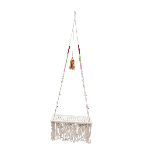 ifundom Hängendes Katzenbett im Boho Stil Makramee Katzenhängematte für Drinnen Dekorative Katzenschaukel für Kleine Haustiere Wie Katzen und Hamster Bequem ifundom Hängendes Katzenbett im Boho Stil Makramee Katzenhängematte für Drinnen Dekorative Katzenschaukel für Kleine Haustiere Wie Katzen und Hamster Bequem von ifundom