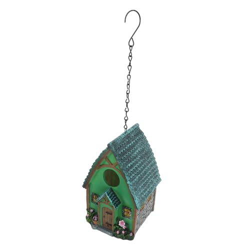 ifundom Hängendes Vogelhaus aus Kunstharz Dekoratives Nisthaus für Gartenvögel für Garten und Hinterhof Aufzuhängen Fördert Artenschutz ifundom Hängendes Vogelhaus aus Kunstharz Dekoratives Nisthaus für Gartenvögel für Garten und Hinterhof Aufzuhängen Fördert Artenschutz von ifundom