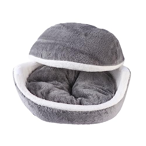 ifundom Halbgeschlossenes Abnehmbares Haustierbett für Hunde und Katzen Abwaschbares Kuschelnest Komfortables Schlafhaus für Kleine Welpen und Katzen im Winter ifundom Halbgeschlossenes Abnehmbares Haustierbett für Hunde und Katzen Abwaschbares Kuschelnest Komfortables Schlafhaus für Kleine Welpen und Katzen im Winter von ifundom