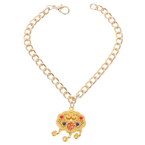 ifundom Halskette Mit Metallschloss Anhänger Für Haustiere Haustierschmuck Katzenhalsband Tier Handgefertigt Türklingel Neujahrsschmuck Für Haustiere Katzenhalsband Anhänger ifundom Halskette Mit Metallschloss Anhänger Für Haustiere Haustierschmuck Katzenhalsband Tier Handgefertigt Türklingel Neujahrsschmuck Für Haustiere Katzenhalsband Anhänger von ifundom