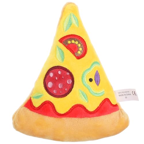 ifundom Hamburgerspielzeug Quietschend Zahnen Geburtstag Hundespielzeugpizza Klein Mittel Geformt Plüsch Hundekauen Ausgestopft Kauer Welpe Für Hund Kleines Hundespielzeug Dicke von ifundom