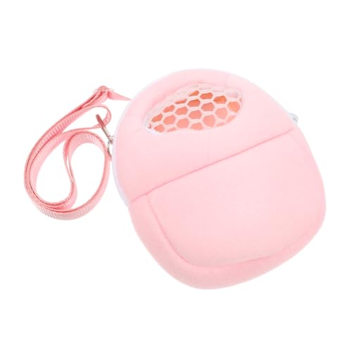 ifundom Hamster Baumwollnest Meerschweinchen Träger Tragetasche Für Kleintiere Hamster-tüte Zum Mitnehmen Teetassen-hundetransporter Hamstertasche Sugar Glider Bonding Pouch Samt Rosa von ifundom