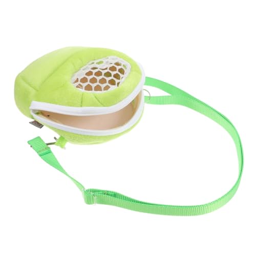 ifundom Hamster Baumwollnest Tragetuch Für Tiere Taschen Zum Transport Von Tieren Mit Hamster Verzierte Kleine Tasche Hundetransporter Für Motorräder Hamster -Rucksack Samt Light Green von ifundom