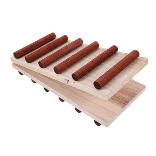 ifundom Hamster-Bogenbrückenleiter Hamster brücke Hamster hamsterspielzeug knuddelig Plattformhaus für Hamster mit Übungsleiter für Hamster Multifunktionale Hamsterleiter hölzern von ifundom