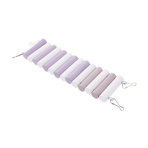 ifundom Hamster-Hängebrücke Hamster Hamster Spielplatz ratten holzbrücke für Chinchillas Chinchilla Hamsterspielzeug hölzern Violet von ifundom