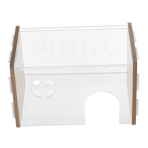ifundom Hamster Hideout House Praktische Hamsterhaus Atmungsaktives Hamster Versteck Acrylhaut Für Hamster Wiederverwendbares Hamster Versteck Hamster von ifundom